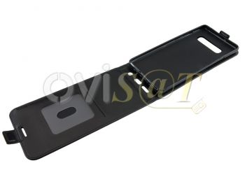 Funda negra vertical de piel sintética con soporte interno para Samsung Galaxy S10 Plus, G975F